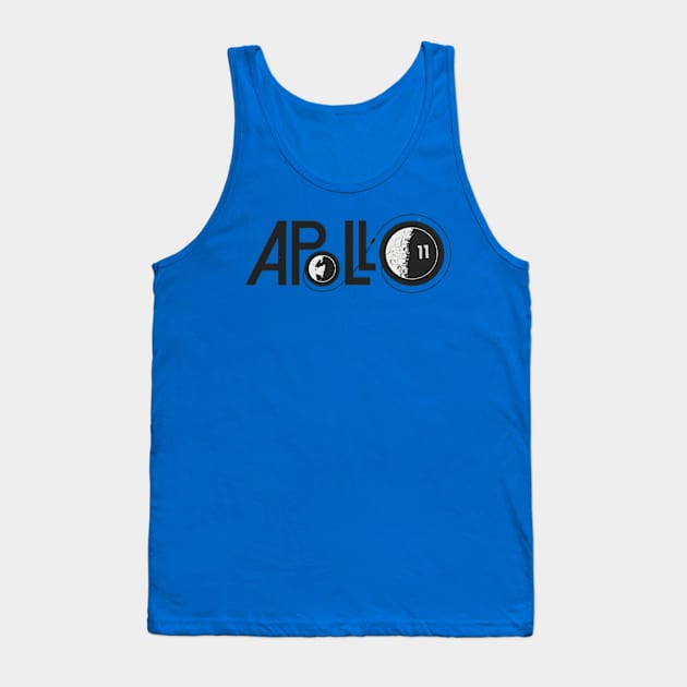 Apollo 11 Moon Landing Tank Top by Desert Owl Designs